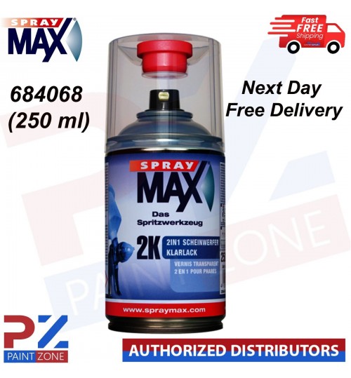 SPRAYMAX 2K 2in1 Scheinwerferklarlack 684068 2K CLEARCOAT AEROSOL - 250ML